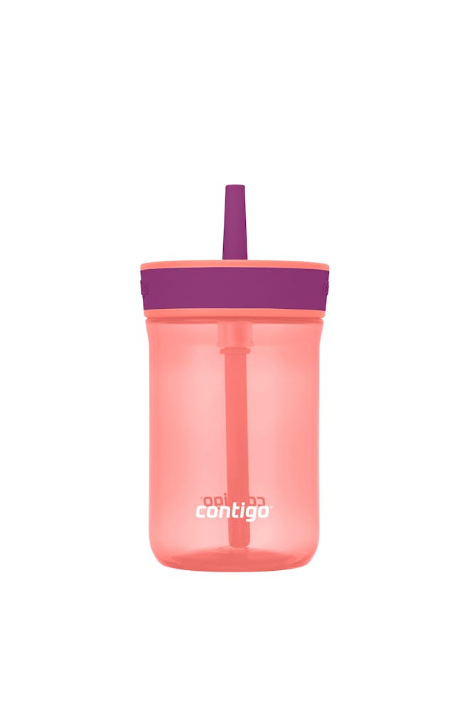 Kids’ Leighton Straw Tumbler with Spill-Proof Leak-Proof Lid, 14oz A2
