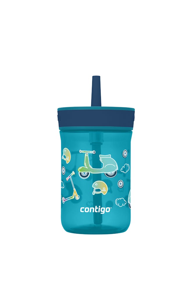 Kids’ Leighton Straw Tumbler with Spill-Proof Leak-Proof Lid, 14oz A2