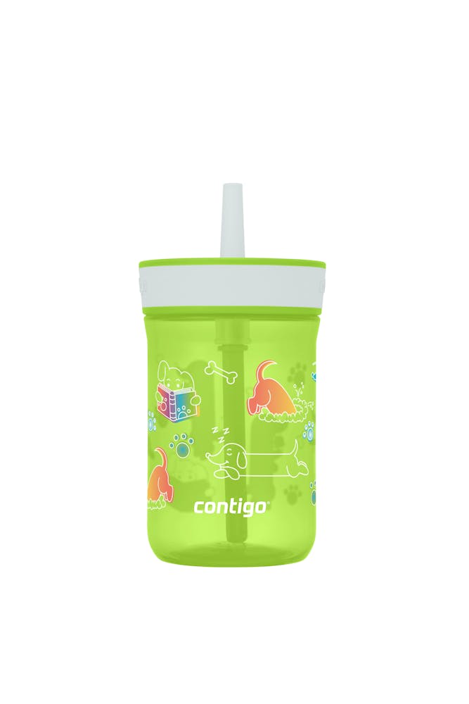 Kids’ Leighton Straw Tumbler with Spill-Proof Leak-Proof Lid, 14oz A2
